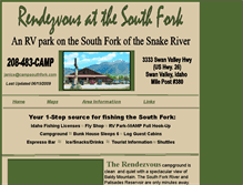 Tablet Screenshot of campsouthfork.com